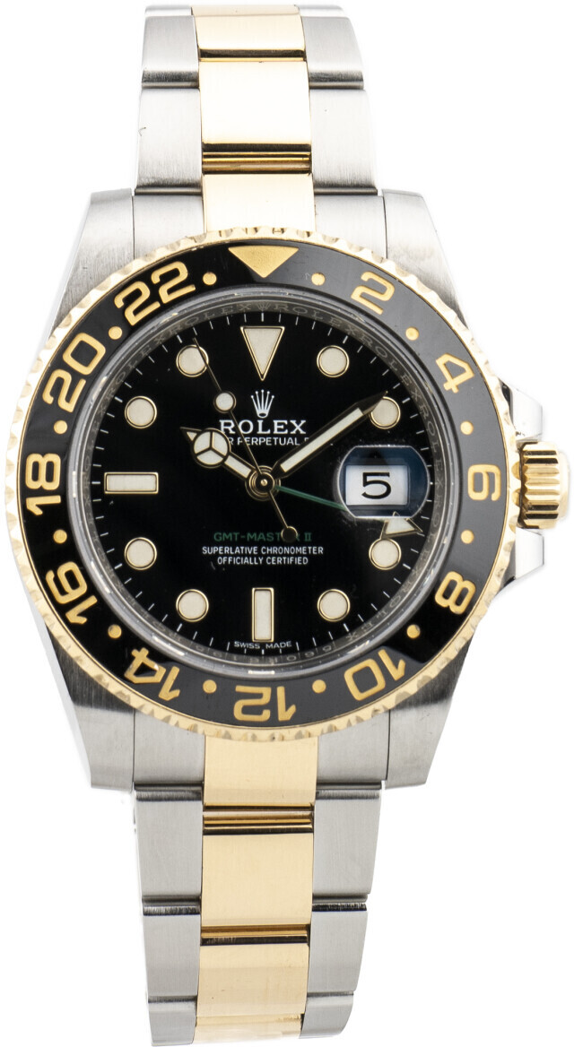 116713LN Rolex GMT-Master II BEGAGNAD Pris 157 195 kr - UretVintage™